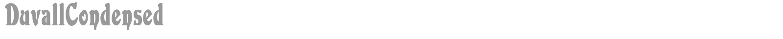 Duvall font preview